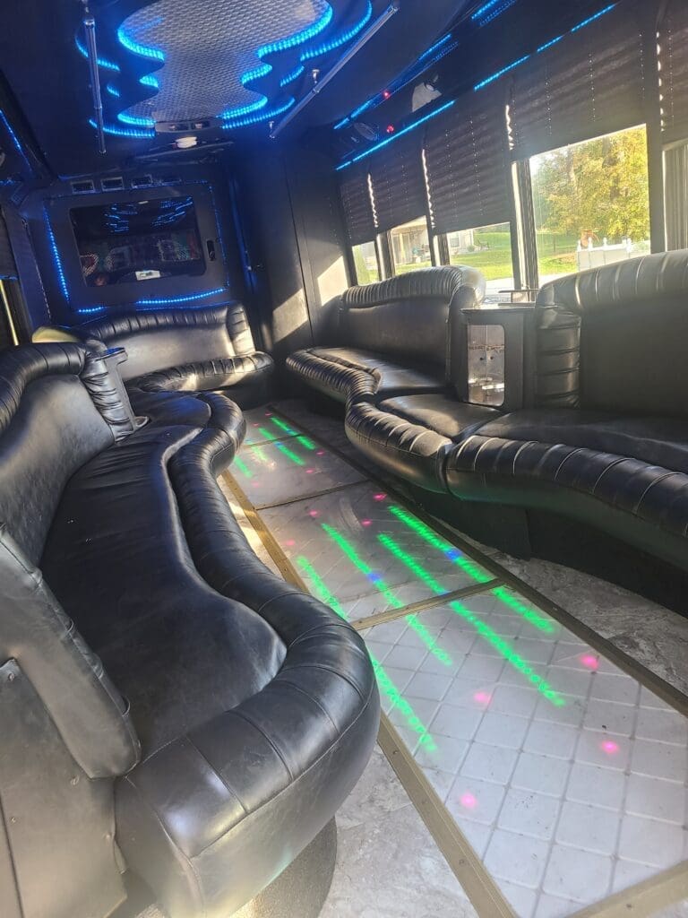 24 Seating Party Bus Inside Picture