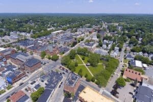 Aerial View of NAtick, MA