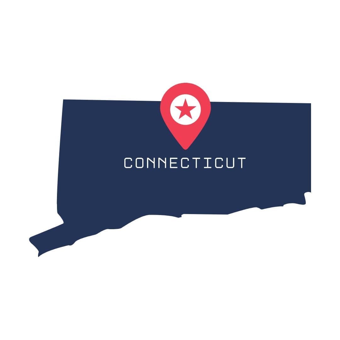 Connecticut map PNG Image